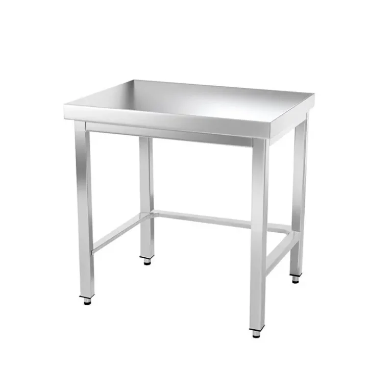 Table inox 800 x 600 mm avec renfort Goldinox