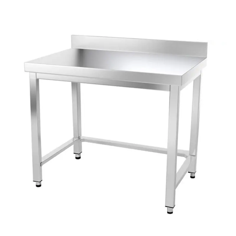 Table inox adossée 1200 x 600 mm avec renfort 1 Table inox adossée 1200 x 600 mm avec renfort Goldinox