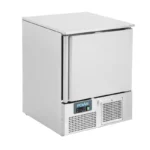 Soubassement réfrigéré à poisson Polar Série U 140 L en inox 304, porte fermée