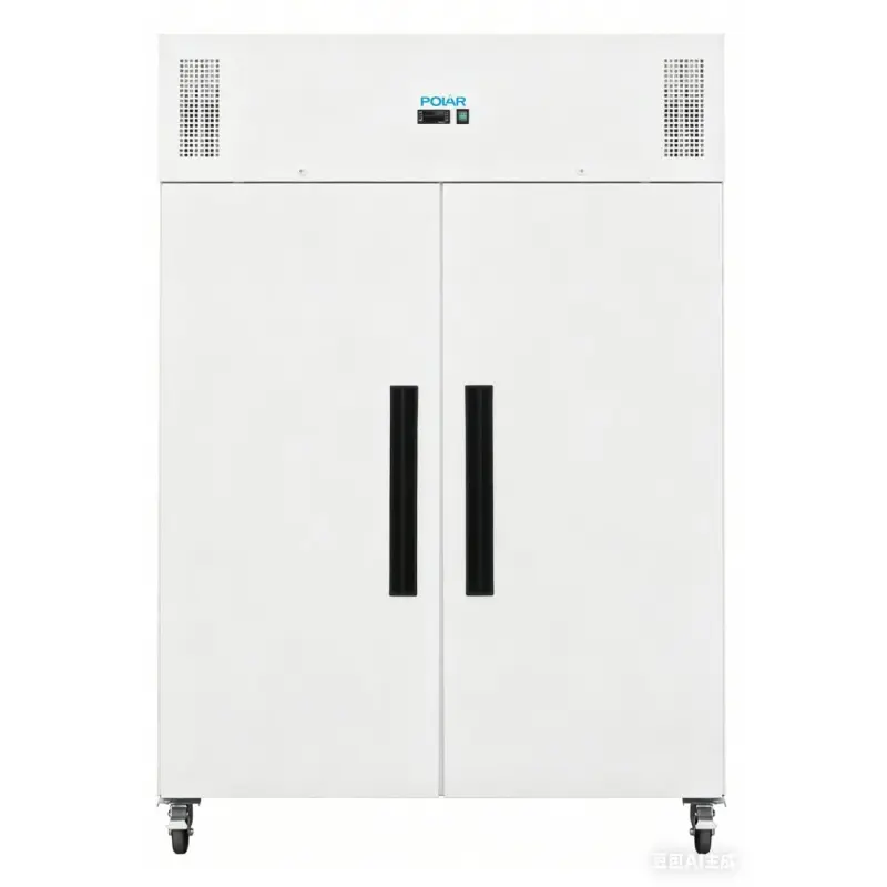 Armoire réfrigérée négative blanche 2 portes Polar Série G – 1152 L – GN 2/1 – Classe 5