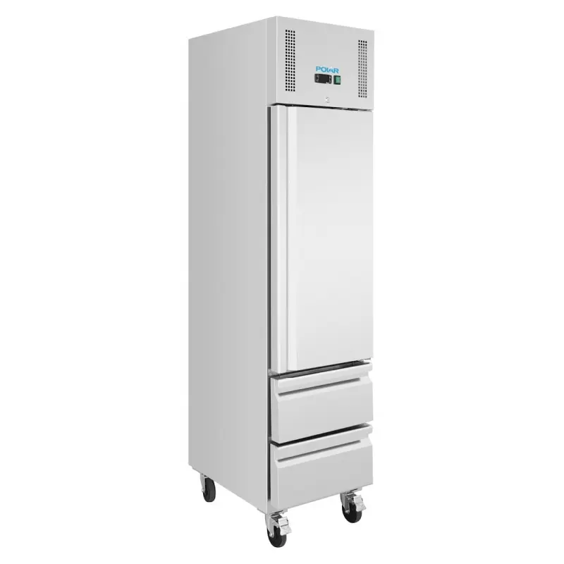 Armoire réfrigérée négative compacte Polar Série G – 180 L – 484 mm – GN 1/1 – Inox