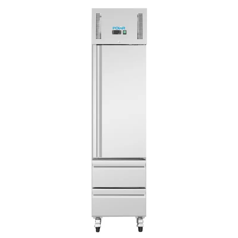 Armoire réfrigérée négative compacte Polar Série G – 180 L – 484 mm – GN 1/1 – Inox
