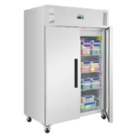Armoire réfrigérée positive 2 portes Polar Série G – 1200 L – GN 2/1 – Inox – Classe B