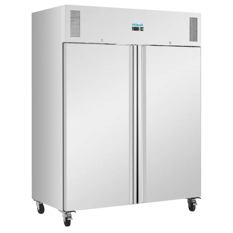 Armoire réfrigérée positive ou négative 2 portes Polar Série U – 1300 L – GN 2/1 – Inox