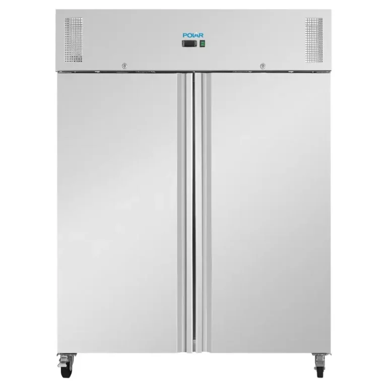 Armoire réfrigérée positive ou négative 2 portes Polar Série U – 1300 L – GN 2/1 – Inox