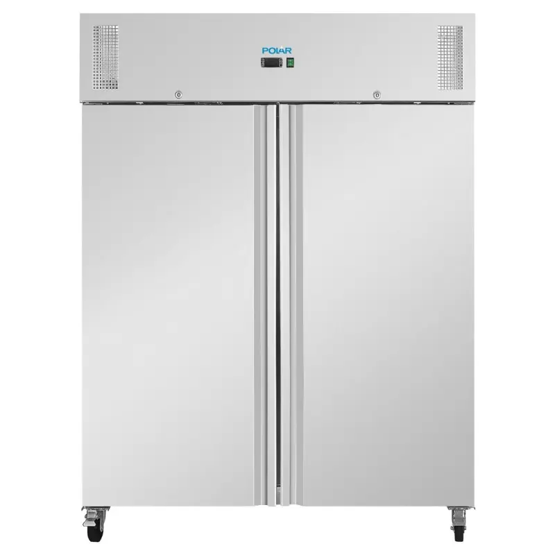 Armoire réfrigérée positive ou négative 2 portes Polar Série U – 1300 L – GN 2/1 – Inox