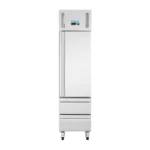 Armoire réfrigérée positive slimline Polar Série U – 1 porte 2 tiroirs – 292 L – 484 mm – GN 1/1