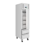 Armoire réfrigérée positive slimline Polar Série U – 1 porte 2 tiroirs – 292 L – 484 mm – GN 1/1