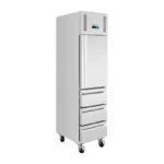Armoire réfrigérée positive slimline Polar Série U – 1 porte 3 tiroirs – 292 L – 484 mm – GN 1/1