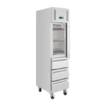 Armoire réfrigérée positive slimline Polar Série U – 1 porte 3 tiroirs – 292 L – 484 mm – GN 1/1