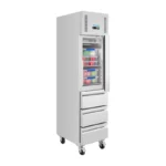 Armoire réfrigérée positive slimline Polar Série U – 1 porte 3 tiroirs – 292 L – 484 mm – GN 1/1