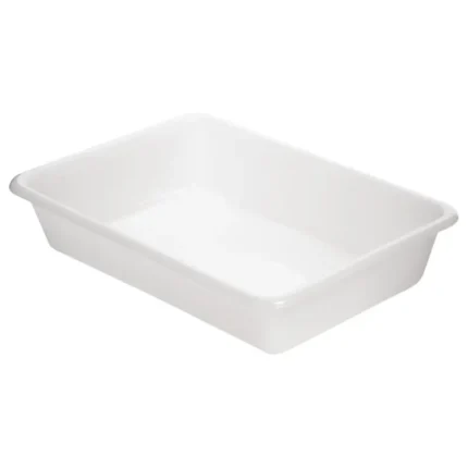 Bac alimentaire peu profond Araven – 485 x 335 x 80 mm – Plastique haute densité