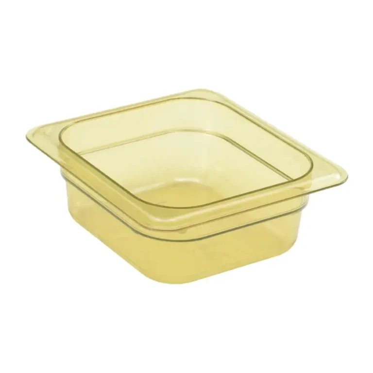 Bac Cambro GN 1/6 haute température jaune 65 mm