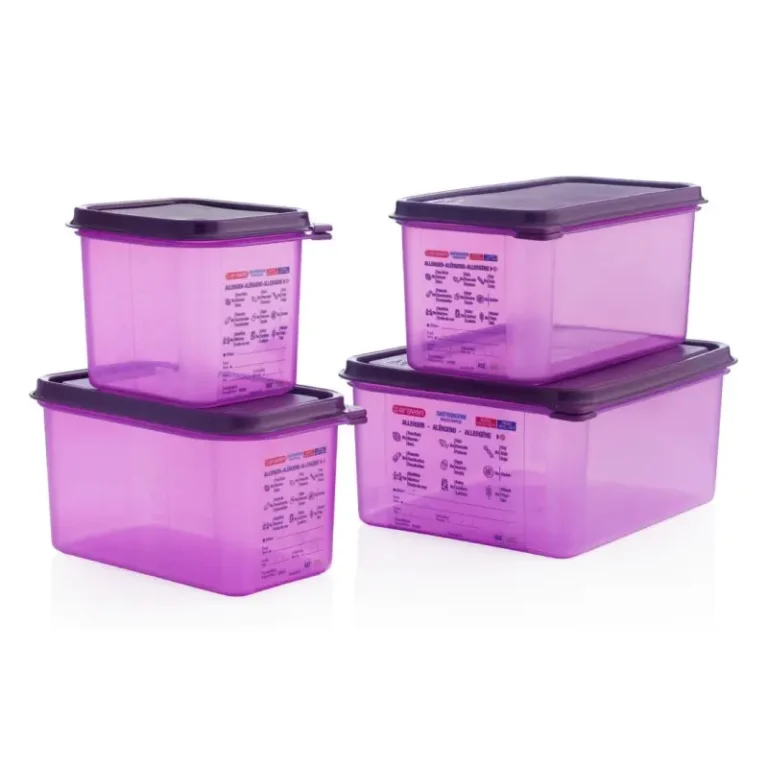Bac hermétique antiallergène Araven – GN 1/6 – 2,6 L – Violet