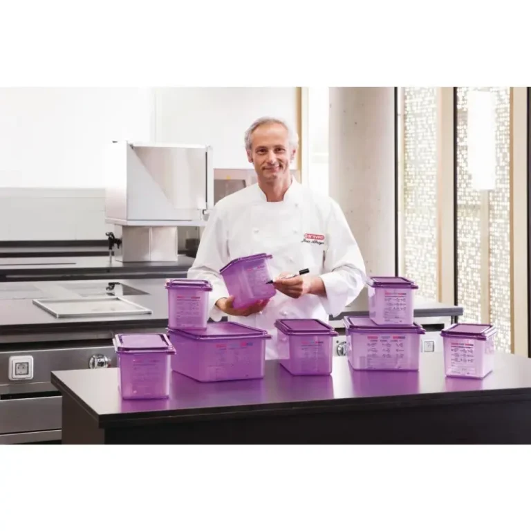 Bac hermétique antiallergène Araven – GN 1/6 – 2,6 L – Violet – vue 3