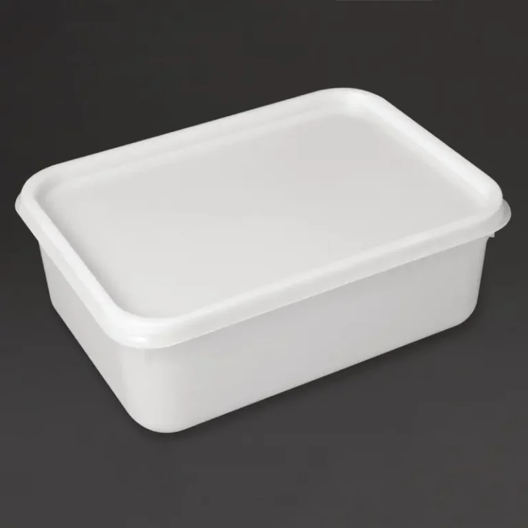 Bacs à glace Vogue 2 litres blancs en polypropylène – vue 2