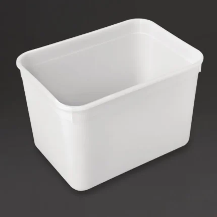 Bacs à glace Vogue 4 litres blancs en polypropylène