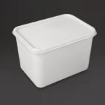 Bacs à glace Vogue 4 litres blancs en polypropylène – vue 2
