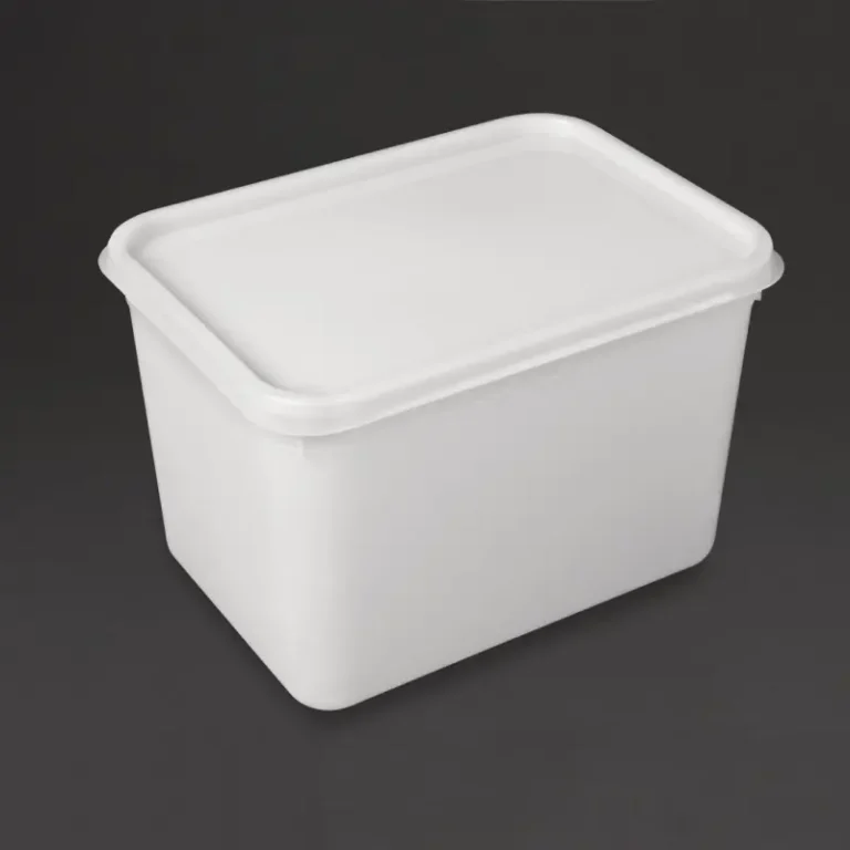 Bacs à glace Vogue 4 litres blancs en polypropylène – vue 2