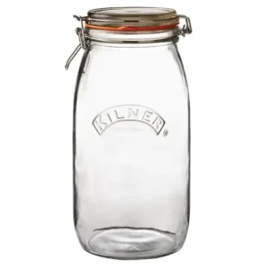 Bocal Kilner à clip 3 litres en verre sans BPA