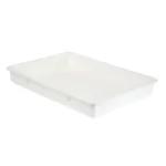 Boîte à pâte à pizza Cambro blanche en polypropylène