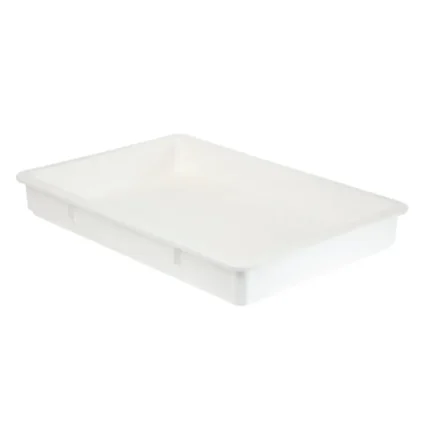 Boîte à pâte à pizza Cambro blanche en polypropylène