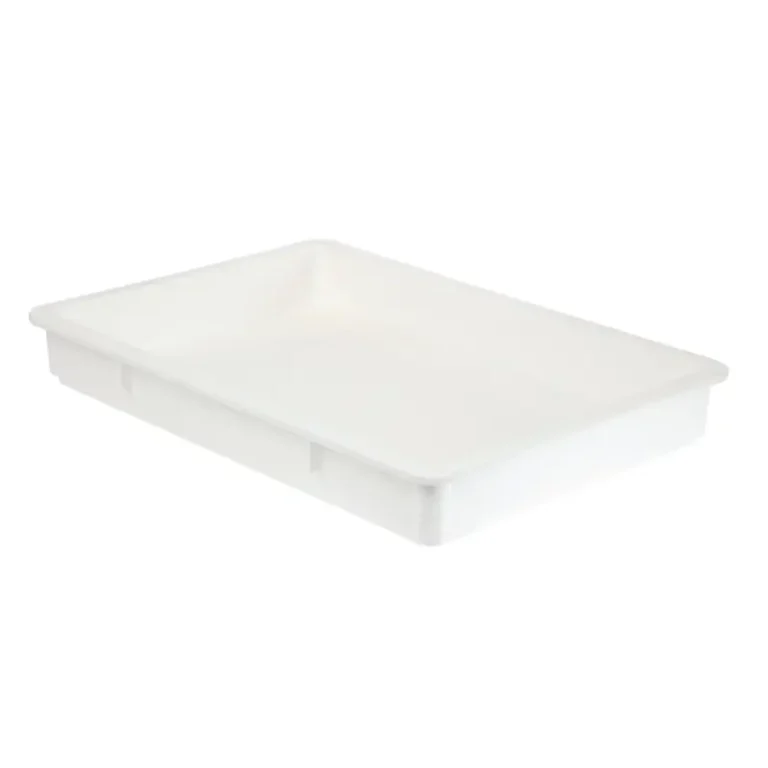 Boîte à pâte à pizza Cambro blanche en polypropylène
