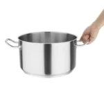 Braisière inox Vogue – 280 mm – 9,5 L – Fond aluminium 6 mm – Induction – vue 2