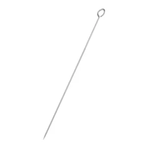 Brochette en métal Vogue inox 305 mm à crochet