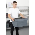 Caisse de transport Vogue noire 600 x 400 mm – vue 10
