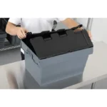 Caisse de transport Vogue noire 600 x 400 mm – vue 8
