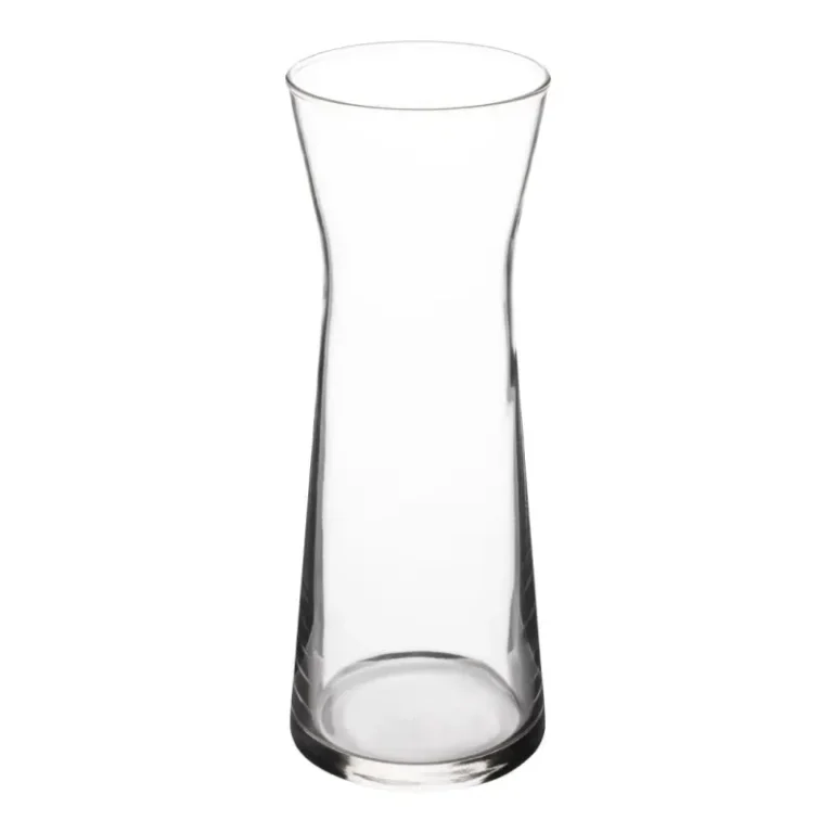 Carafes coniques Olympia – 1 L – Lot de 6 – Verre – Base lestée – Bord roulé