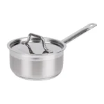 Casserole inox avec couvercle Nisbets Essentials – 160 mm – 1,5 L – Induction