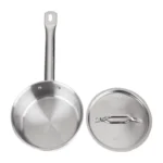 Casserole inox avec couvercle Nisbets Essentials – 160 mm – 1,5 L – Induction – vue 5