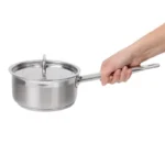 Casserole inox avec couvercle Nisbets Essentials – 160 mm – 1,5 L – Induction – vue 7