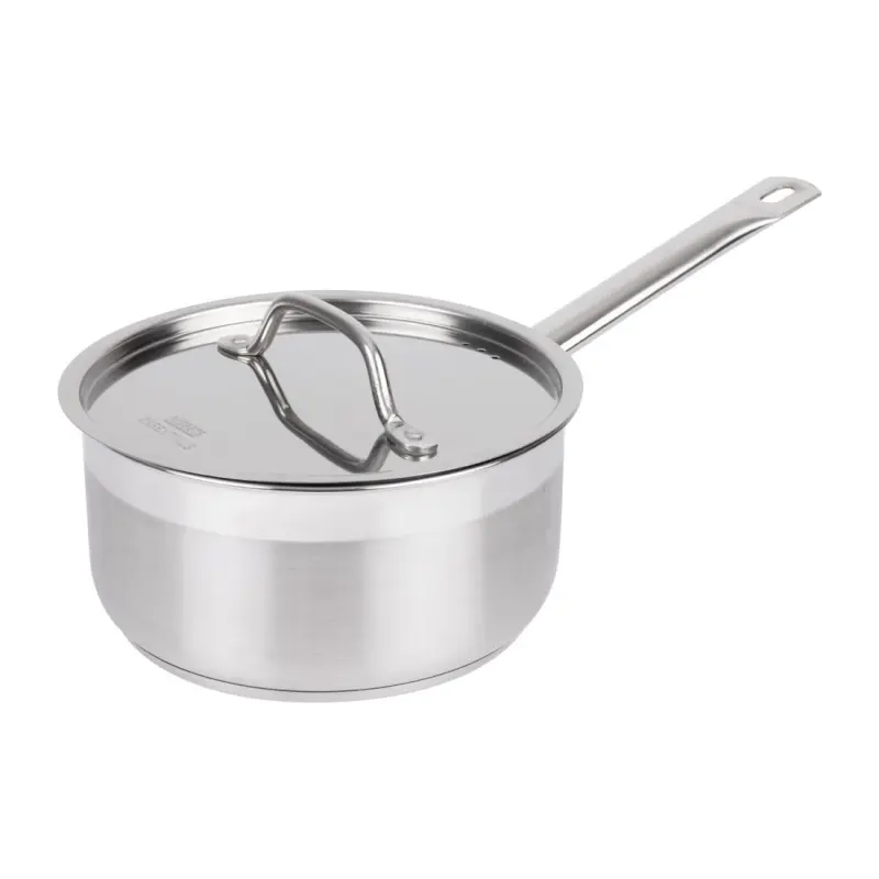 Casserole inox avec couvercle Nisbets Essentials – 200 mm – 3 L – Induction Casserole inox avec couvercle Nisbets Essentials – 200 mm – 3 L – Induction