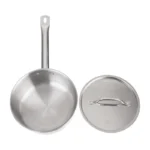 Casserole inox avec couvercle Nisbets Essentials – 200 mm – 3 L – Induction – vue 4