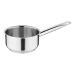 Casserole inox Vogue – 140 mm – 900 ml – Fond aluminium 6 mm – Induction