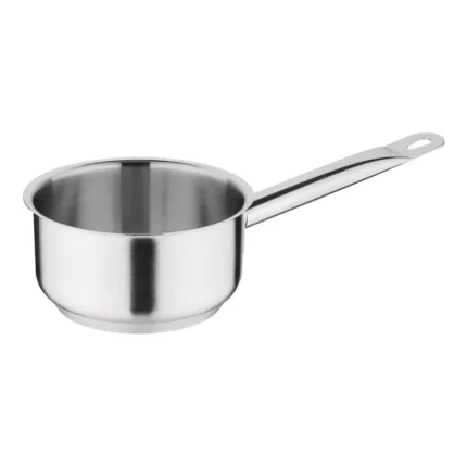 Casserole inox Vogue – 140 mm – 900 ml – Fond aluminium 6 mm – Induction