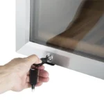 Cave à vin inox une zone Polar Série G – 118 bouteilles – 330 L – 14 étagères bois