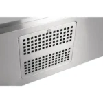 Comptoir à pizza réfrigéré 2 portes avec pare-haleine Polar Série G – 257 L – Plan granit – GN 1/6