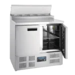 Comptoir réfrigéré pizzas Polar Série G 254 L avec saladette GN 1/6 – vue 4