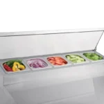 Comptoir réfrigéré pizzas Polar Série G 254 L avec saladette GN 1/6 – vue 5