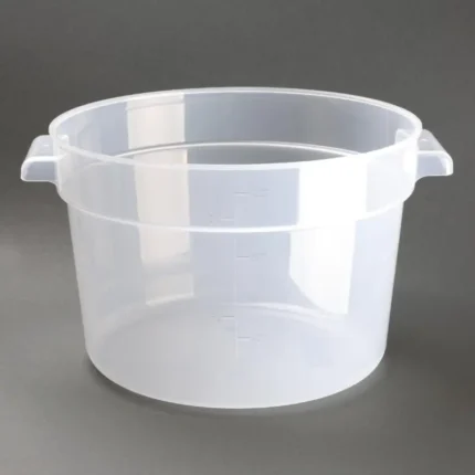 Conteneur alimentaire rond Vogue – 10 L – Polypropylène transparent