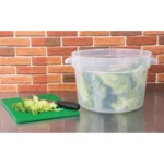 Conteneur alimentaire rond Vogue – 10 L – Polypropylène transparent – vue 10