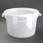 Conteneur alimentaire rond Vogue – 10 L – Polypropylène transparent – vue 2