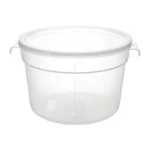 Conteneur alimentaire rond Vogue – 10 L – Polypropylène transparent – vue 4