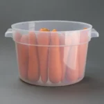 Conteneur alimentaire rond Vogue – 10 L – Polypropylène transparent – vue 6