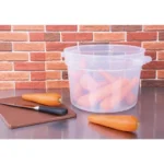 Conteneur alimentaire rond Vogue – 10 L – Polypropylène transparent – vue 9
