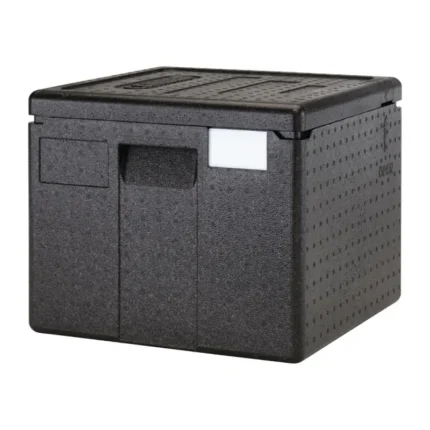 Conteneur isotherme à pizza Cambro GoBox noir en EPP